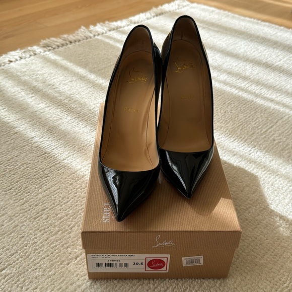 Christian Louboutin Shoes - Christian Louboutin Pigalle 100 patent black heel
